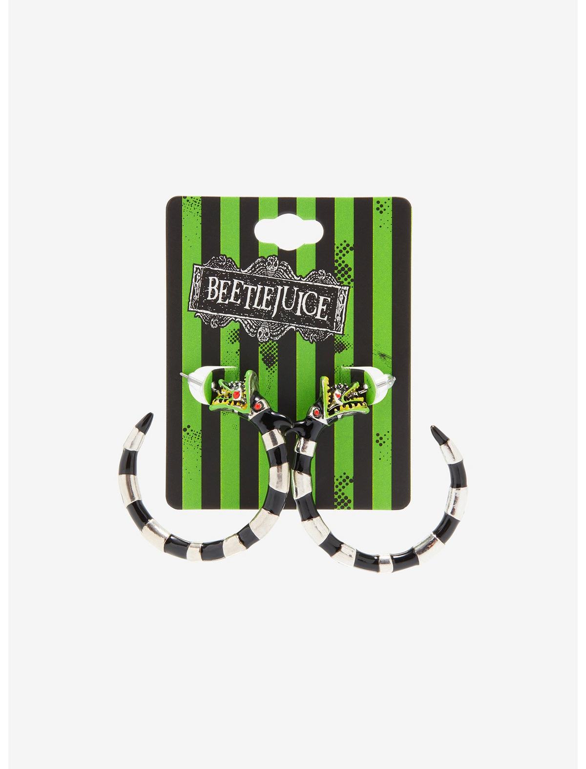 Beetlejuice Sandworm Hoop Earrings