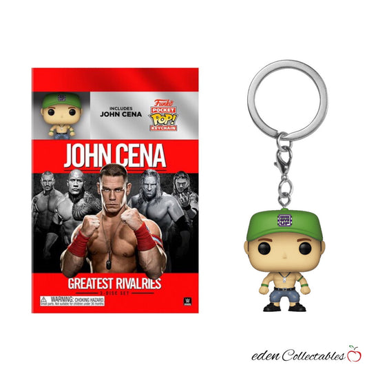 WWE: John Cena's Greatest Rivalries/John Cena Mini Funko (DVD) (Walmart Exclusive)