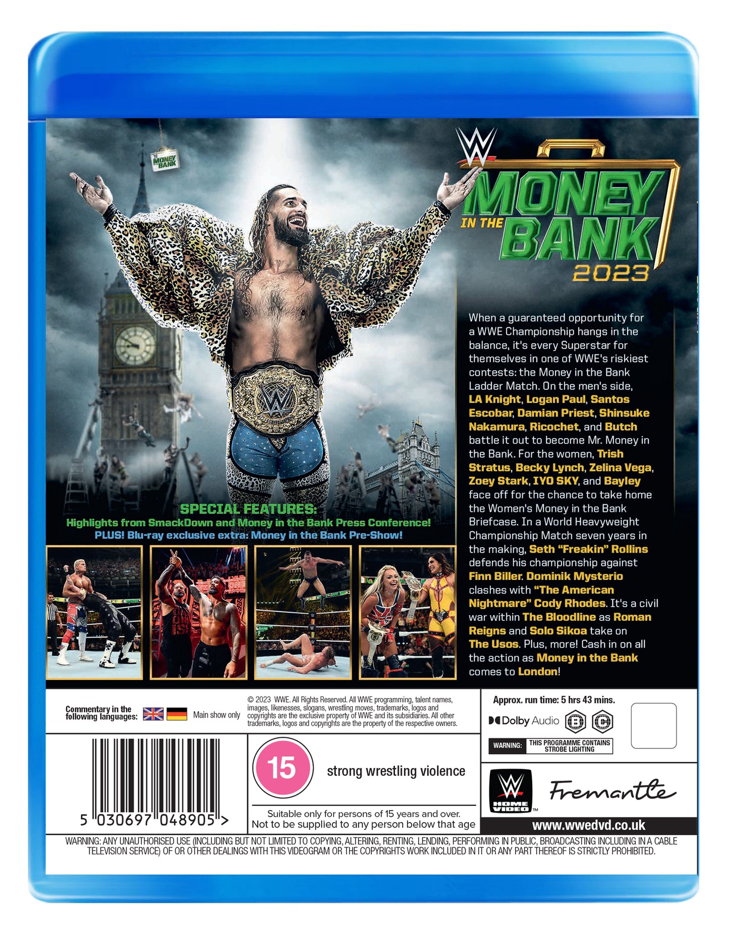 WWE: Money In The Bank 2023 (Blu-Ray)