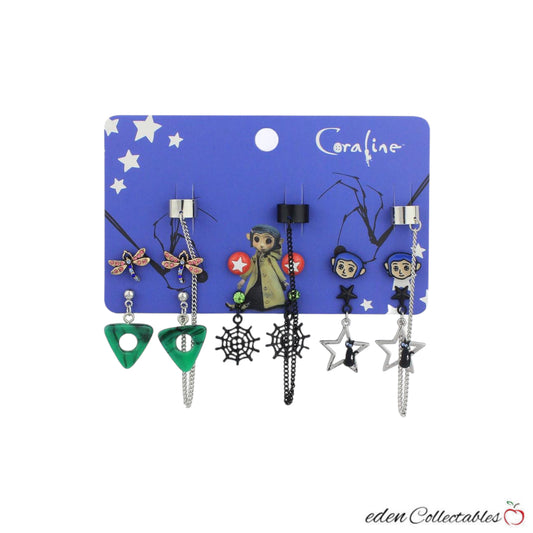 Coraline Icons Cuff Earring Set