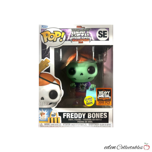 Freddy Bones GITD Metal Halloween 2023 Exclusive Funko Pop - LE3000