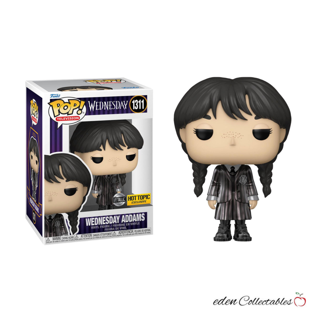 Wednesday: Wednesday Addams (Metallic) Hot Topic Exclusive Funko Pop –  EdenCollectables