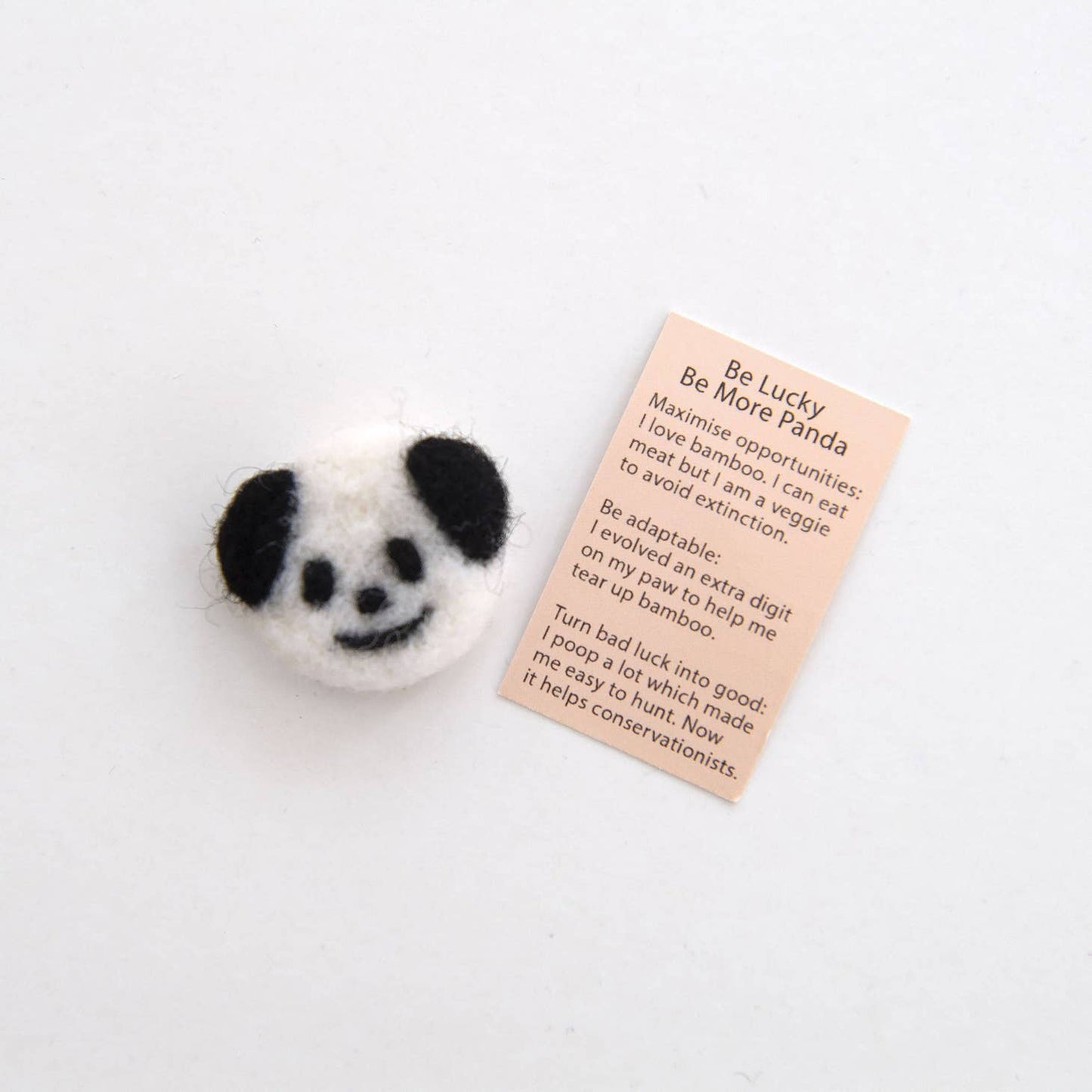 Wool Felt Panda Spirit Animal In A Matchbox
