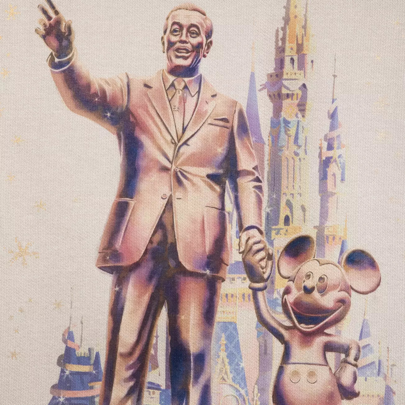 Walt Disney World Fantasyland Castle 50th Anniversary Throw