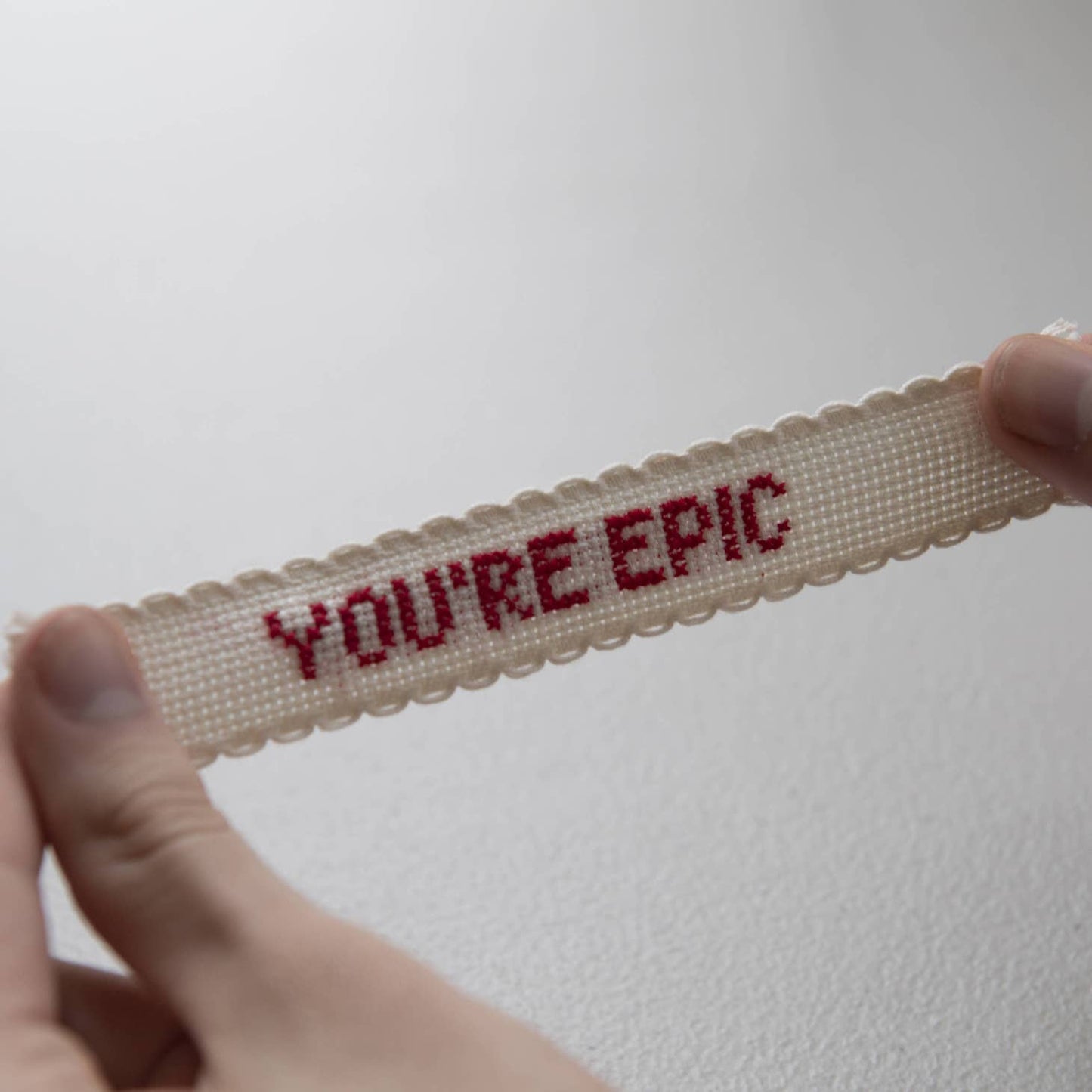 You're Epic' Secret Cross Stitch Message In A Matchbox