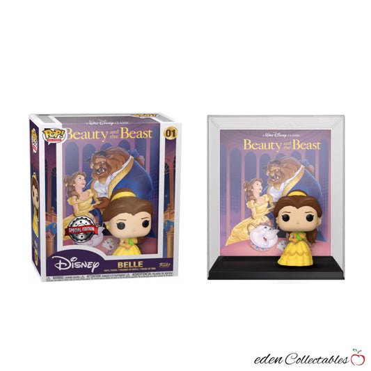 Disney Beauty and the Beast VHS Cover - Belle with Mirror Exclusive Funko Pop