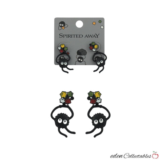 Studio Ghibli Spirited Away Soot Sprite Front/Back Earrings