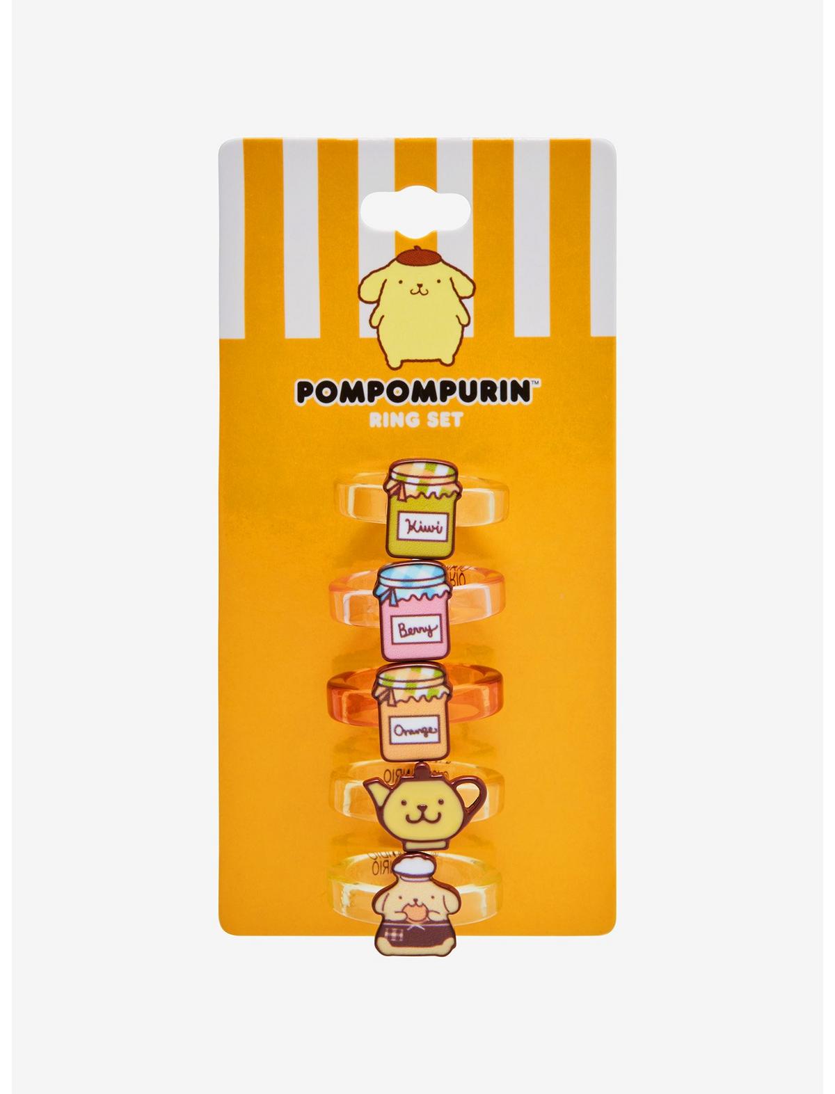 Pompompurin Bakery Acrylic Ring Set