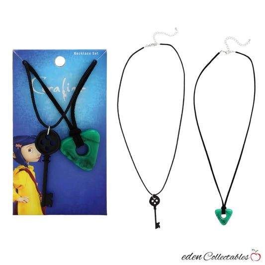 Coraline Key & Seeing Stone Necklace Set