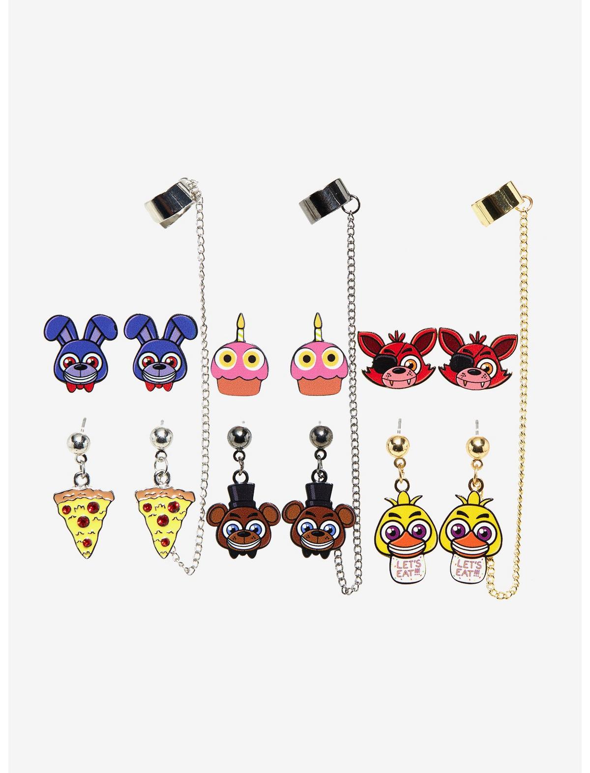 Five Nights At Freddy's Cuff Earring Set