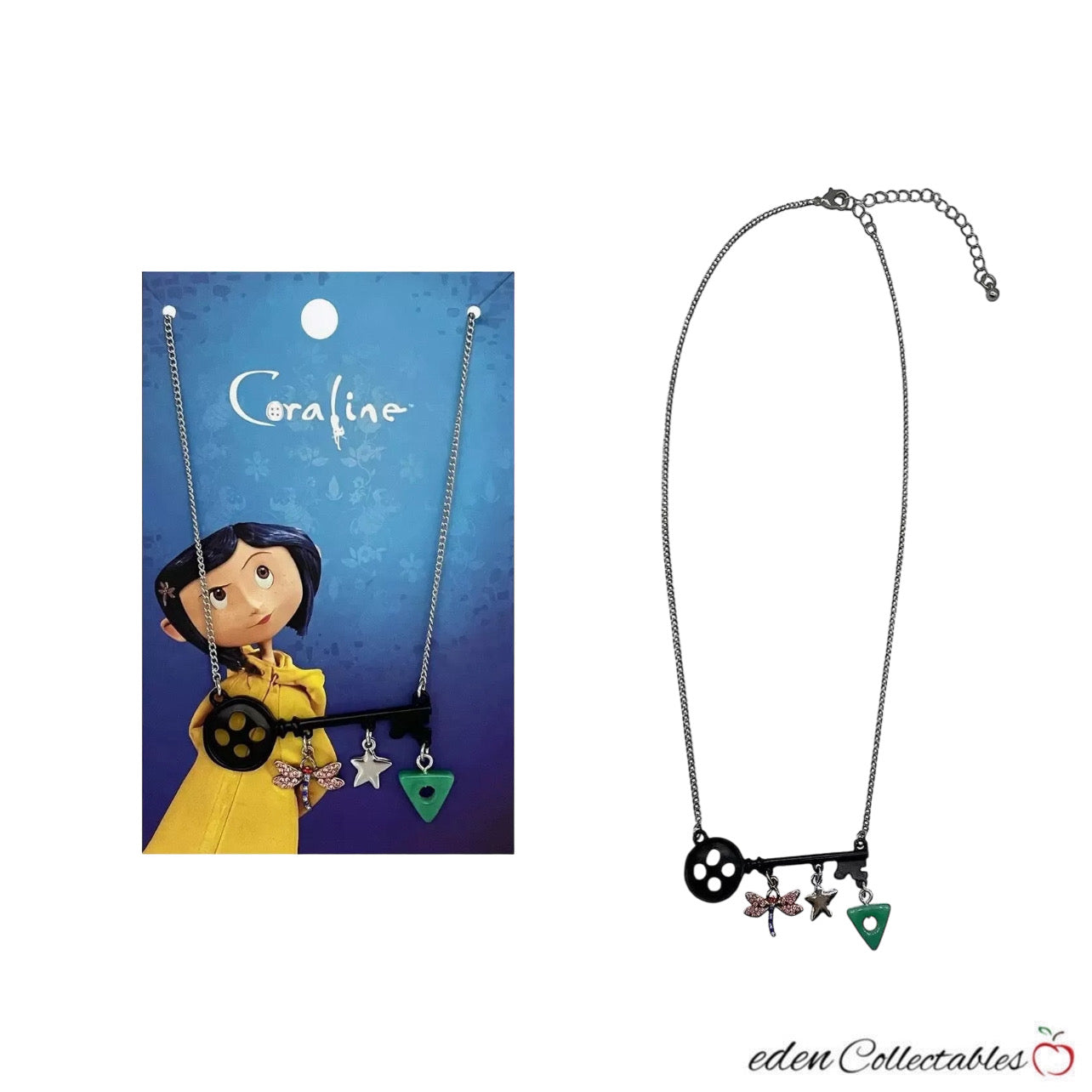 Coraline Key Charms Pendant Necklace