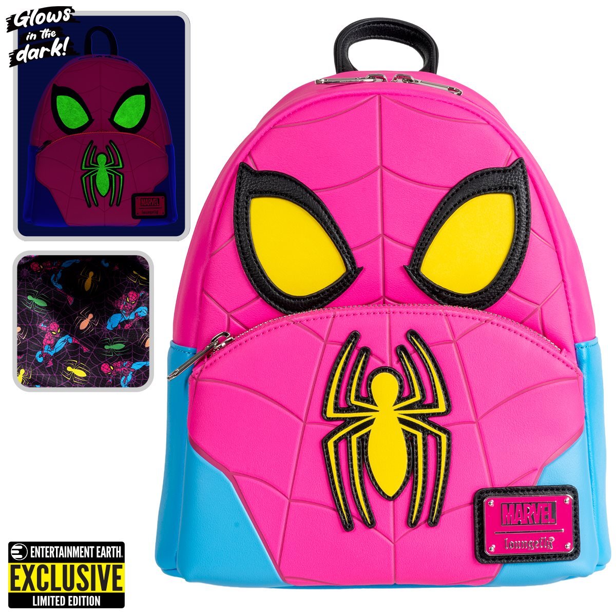 Marvel Loungefly - GITD Spider-Man Cosplay Entertainment Earth Exclusive Mini Backpack