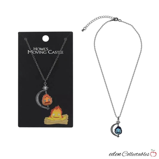 Studio Ghibli Howl's Moving Castle Calcifer Spinner Necklace