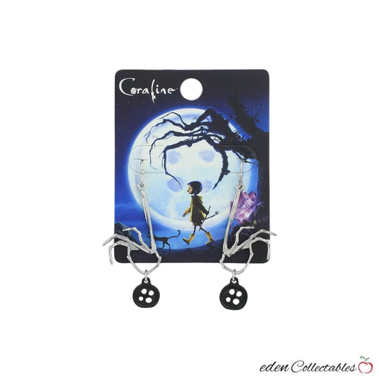 Coraline Beldam Hand Button Earrings