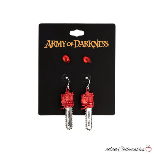 Army Of Darkness Ash Chainsaw Earring Set