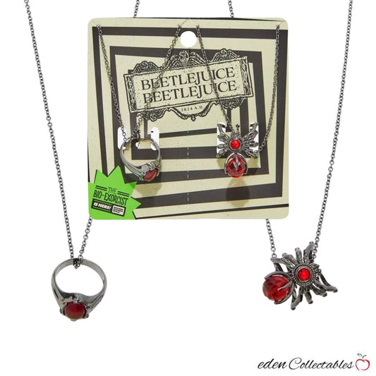 Beetlejuice Beetlejuice Wedding Rings Necklace Set