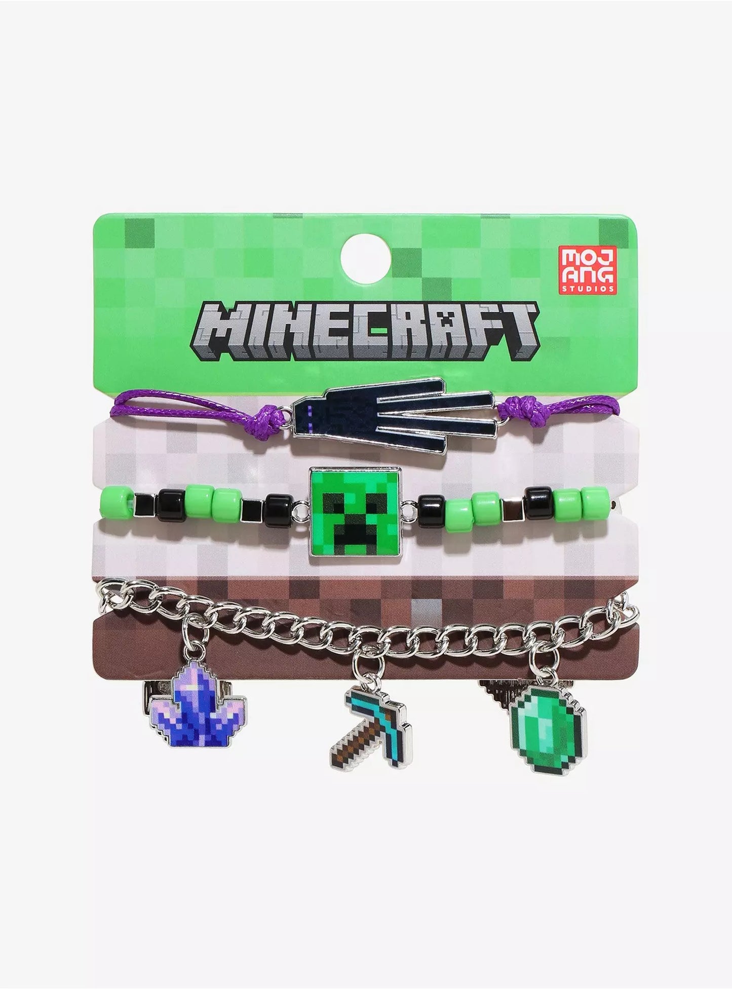 Minecraft Charm Bracelet Set