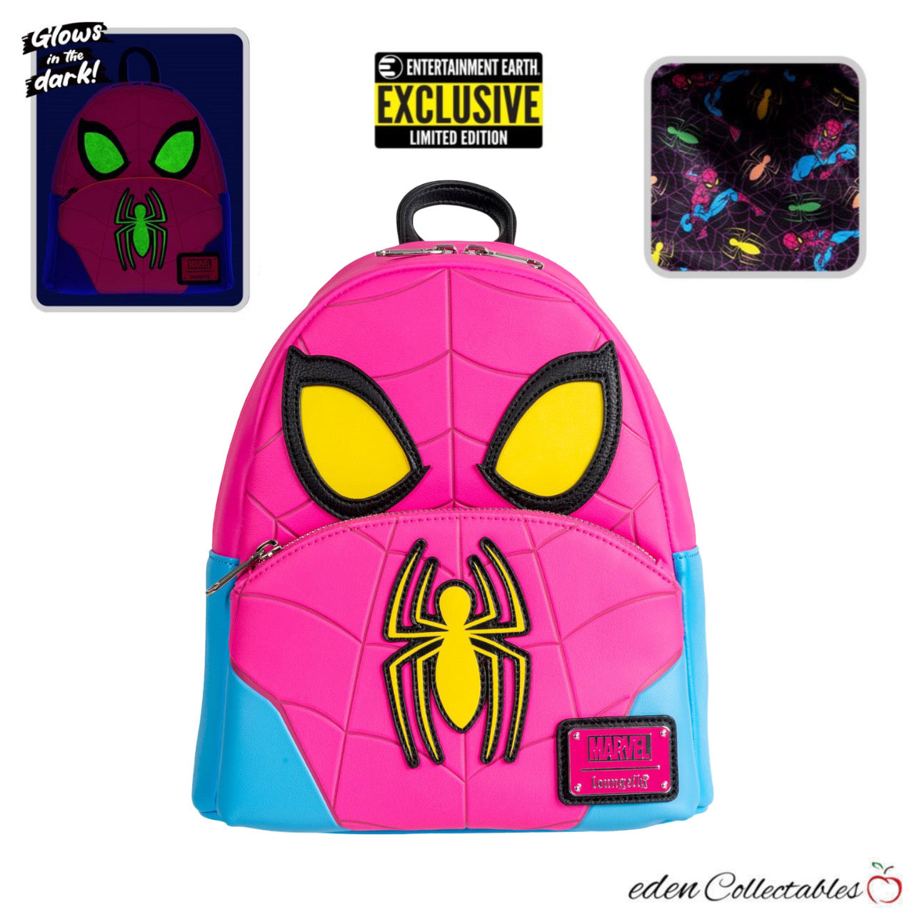 Marvel Loungefly - GITD Spider-Man Cosplay Entertainment Earth Exclusive Mini Backpack