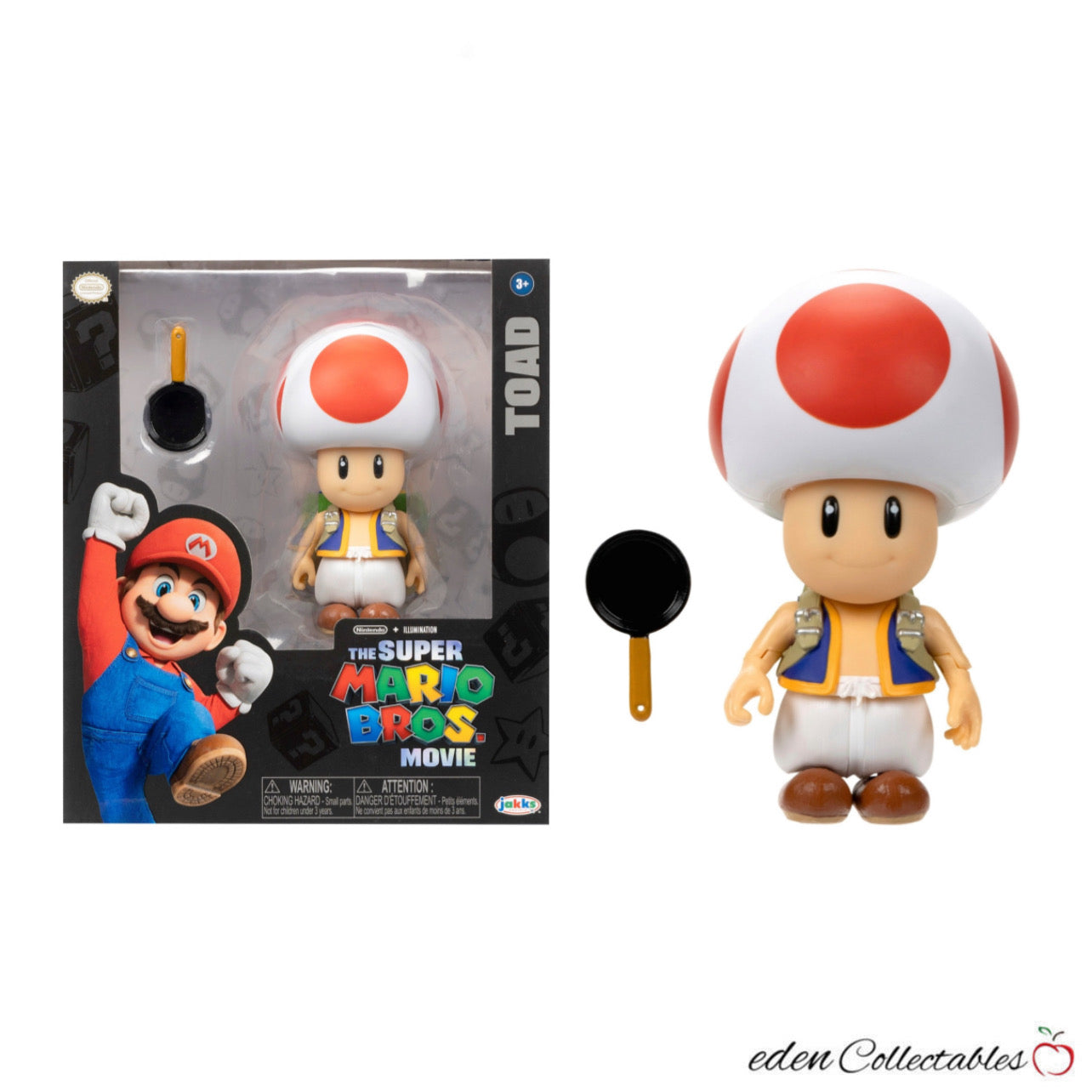 The Super Mario Bros. Movie - Toad Action Figure (Jakks Pacific)