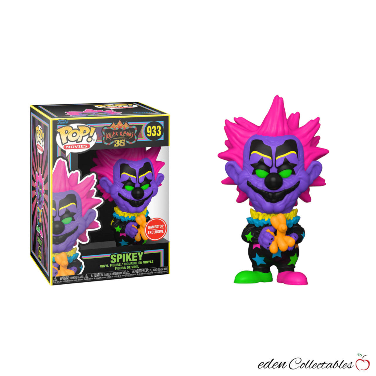 Killer Klowns From Outer Space - Spikey (Black Light) GameStop Exclusive Funko Pop