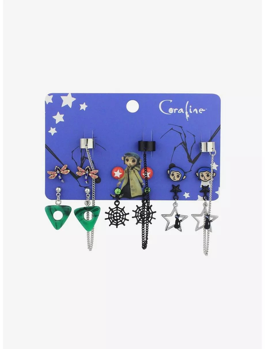 Coraline Icons Cuff Earring Set