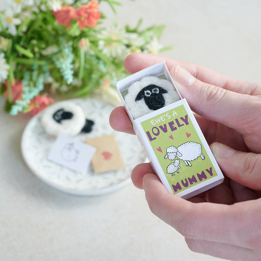 Ewe's A Lovely Mummy In A Matchbox (one lamb)