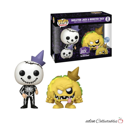 Jack in a Box - Skeleton Jack & Monster Taco 2-Pack Exclusive Funko Pop