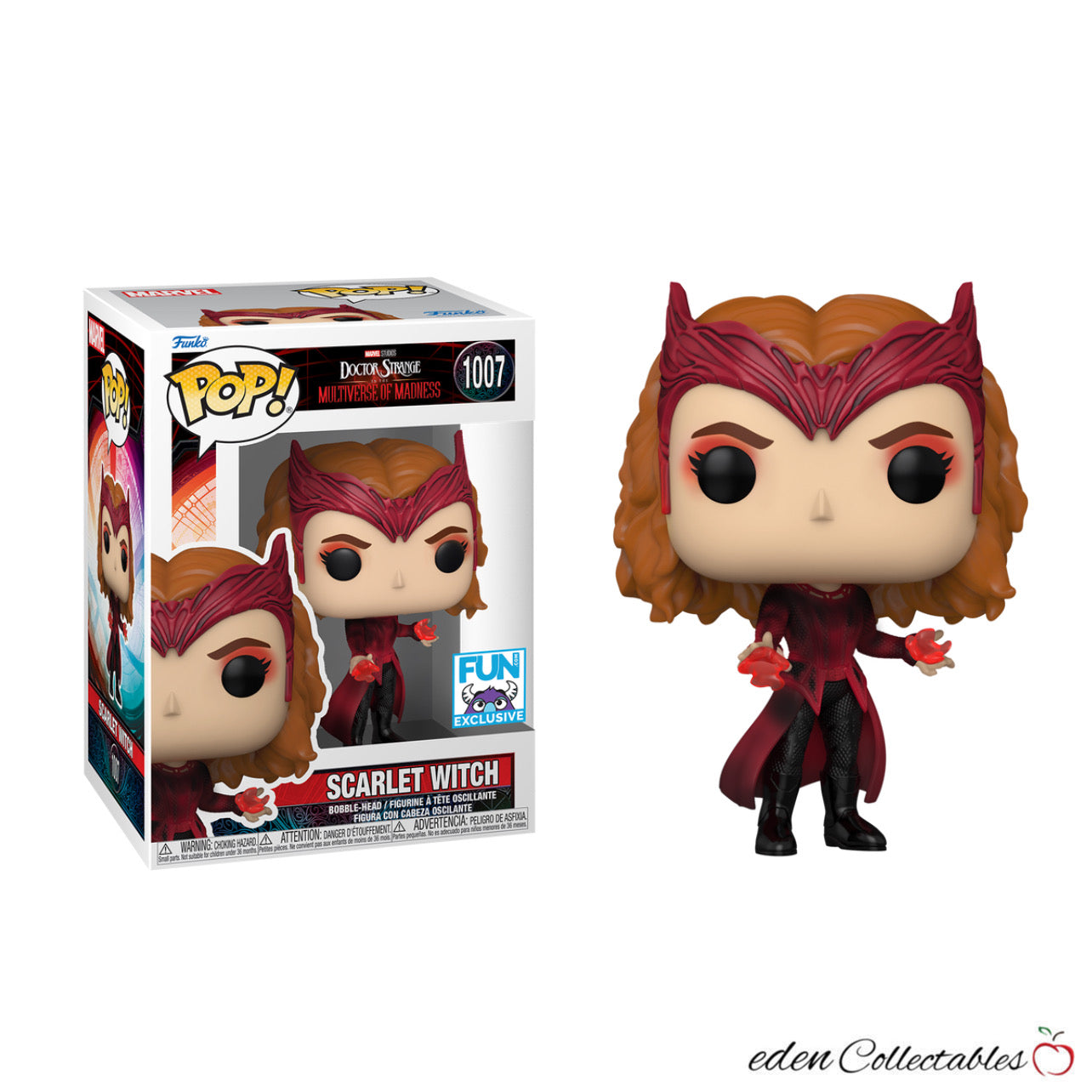 Marvel Doctor Strange in the Multiverse of Madness - GITD Scarlet Witch FUN Exclusive Funko Pop