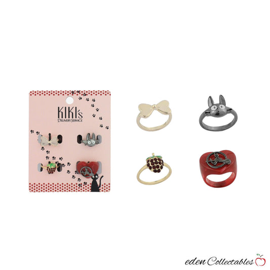 Studio Ghibli Kiki's Delivery Service Strawberry Heart Ring Set